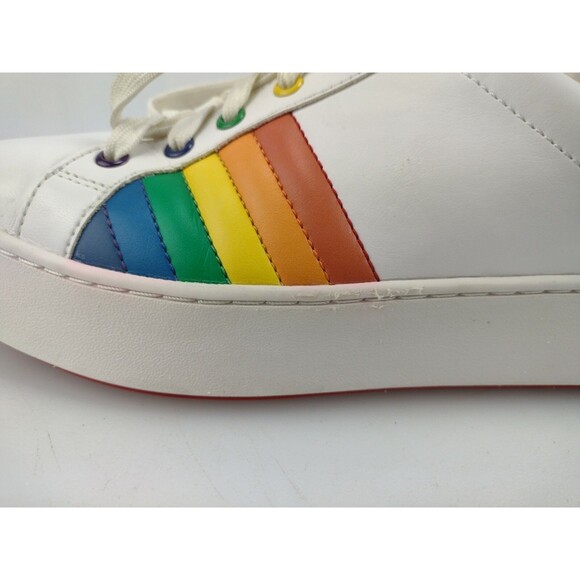 MICHAEL Michael Kors Poppy Lace Up Rainbow Sneakers 9.5 M - Picture 6 of 12